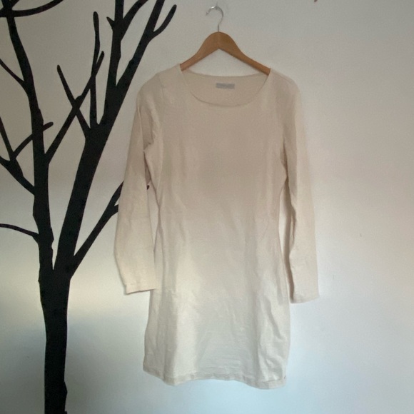 Outerknown 100% cotton boatneck long sleeve mini dress - Picture 5 of 15